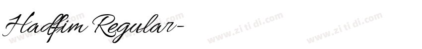 Hadfim Regular字体转换